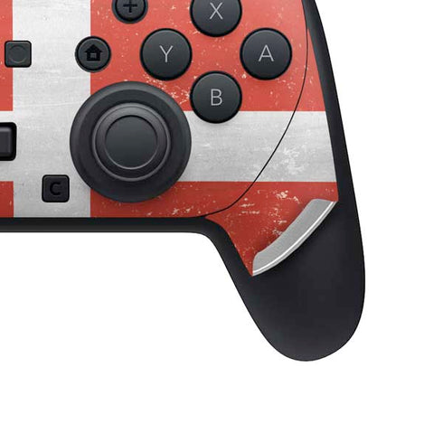 Denmark Flag Distressed Nintendo Switch 2 (2025) Pro Controller Skin